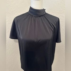 Silk mock neck, tie back top - Banana Republic Factory. Brand new